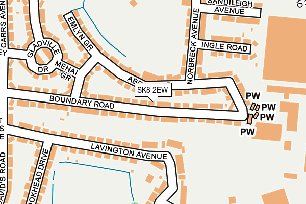 SK8 2EW map - OS OpenMap – Local (Ordnance Survey)