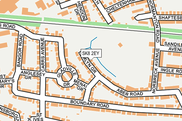 SK8 2EY map - OS OpenMap – Local (Ordnance Survey)