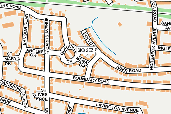 SK8 2EZ map - OS OpenMap – Local (Ordnance Survey)