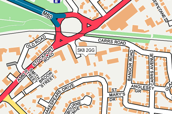 SK8 2GG map - OS OpenMap – Local (Ordnance Survey)