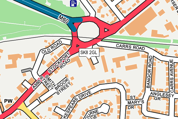 SK8 2GL map - OS OpenMap – Local (Ordnance Survey)