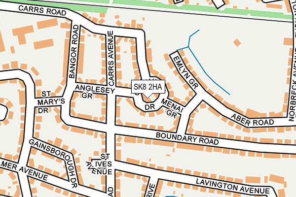 SK8 2HA map - OS OpenMap – Local (Ordnance Survey)
