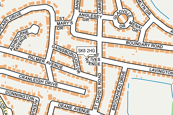 SK8 2HG map - OS OpenMap – Local (Ordnance Survey)