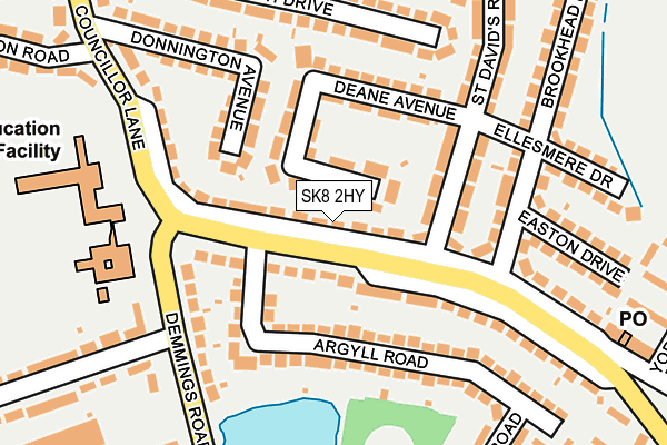 SK8 2HY map - OS OpenMap – Local (Ordnance Survey)