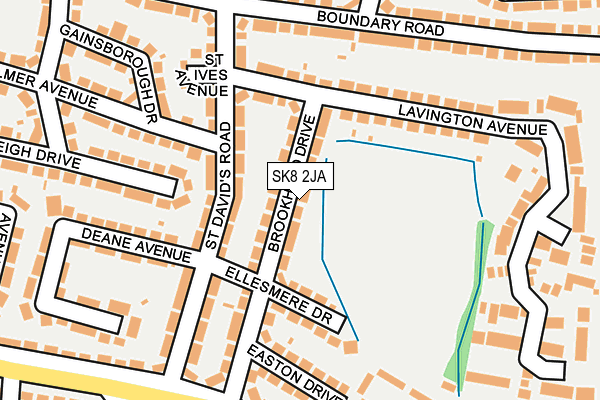 SK8 2JA map - OS OpenMap – Local (Ordnance Survey)