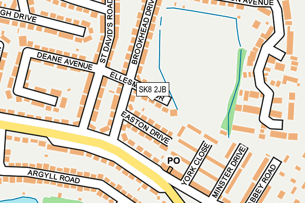 SK8 2JB map - OS OpenMap – Local (Ordnance Survey)