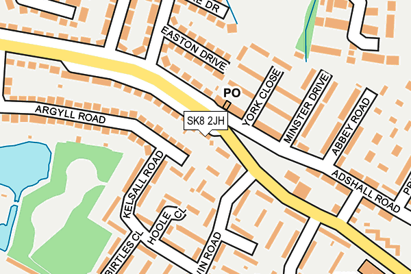 SK8 2JH map - OS OpenMap – Local (Ordnance Survey)