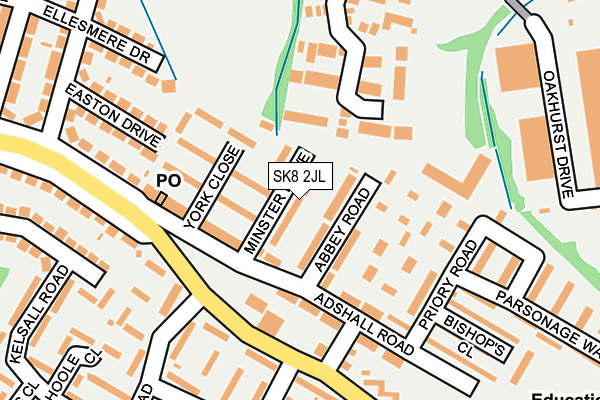 SK8 2JL map - OS OpenMap – Local (Ordnance Survey)