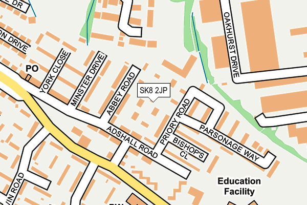 SK8 2JP map - OS OpenMap – Local (Ordnance Survey)