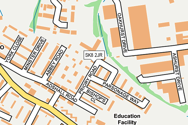 SK8 2JR map - OS OpenMap – Local (Ordnance Survey)