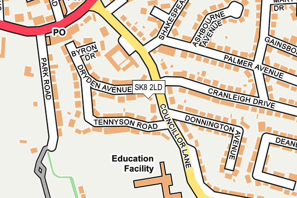 SK8 2LD map - OS OpenMap – Local (Ordnance Survey)