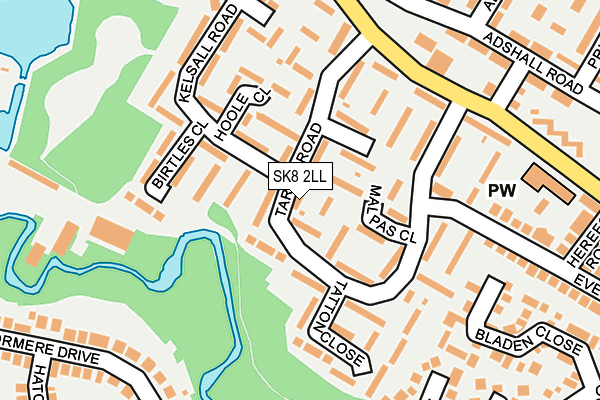 SK8 2LL map - OS OpenMap – Local (Ordnance Survey)