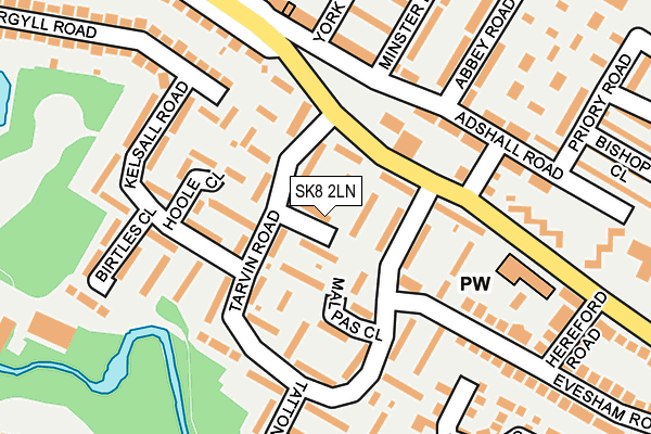 SK8 2LN map - OS OpenMap – Local (Ordnance Survey)