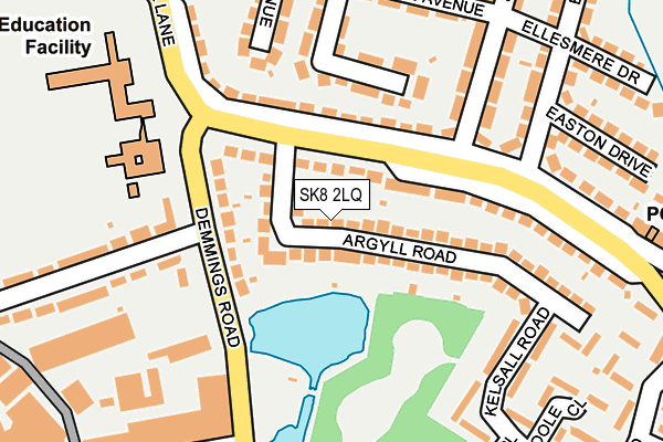 SK8 2LQ map - OS OpenMap – Local (Ordnance Survey)