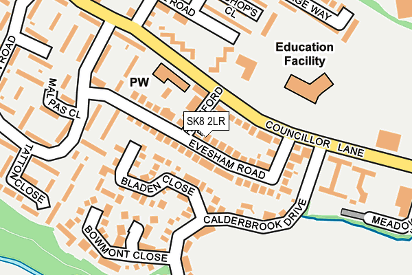 SK8 2LR map - OS OpenMap – Local (Ordnance Survey)