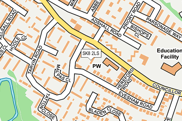 SK8 2LS map - OS OpenMap – Local (Ordnance Survey)