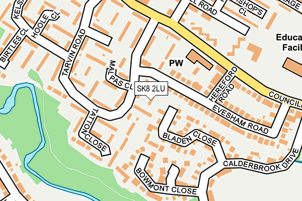 SK8 2LU map - OS OpenMap – Local (Ordnance Survey)