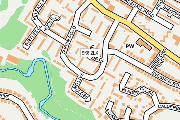 SK8 2LX map - OS OpenMap – Local (Ordnance Survey)