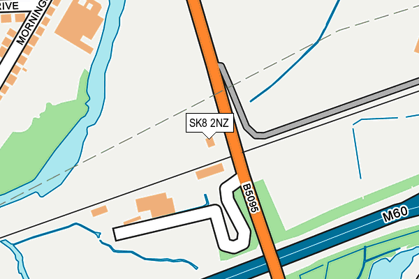 SK8 2NZ map - OS OpenMap – Local (Ordnance Survey)