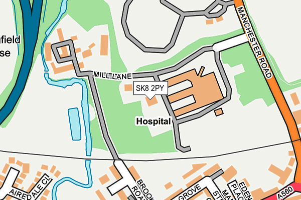 SK8 2PY map - OS OpenMap – Local (Ordnance Survey)
