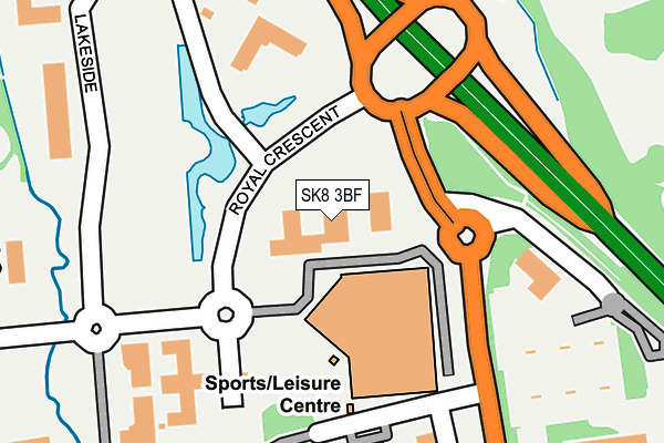 SK8 3BF map - OS OpenMap – Local (Ordnance Survey)