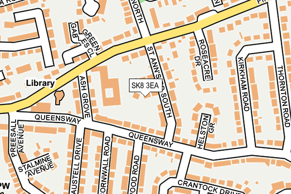 SK8 3EA map - OS OpenMap – Local (Ordnance Survey)