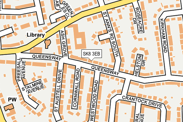 SK8 3EB map - OS OpenMap – Local (Ordnance Survey)