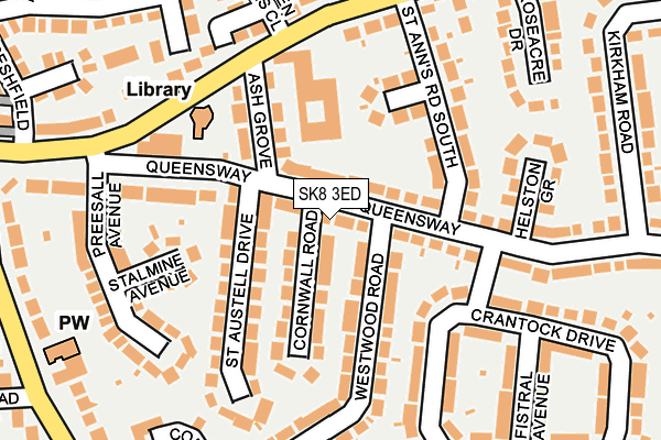 SK8 3ED map - OS OpenMap – Local (Ordnance Survey)