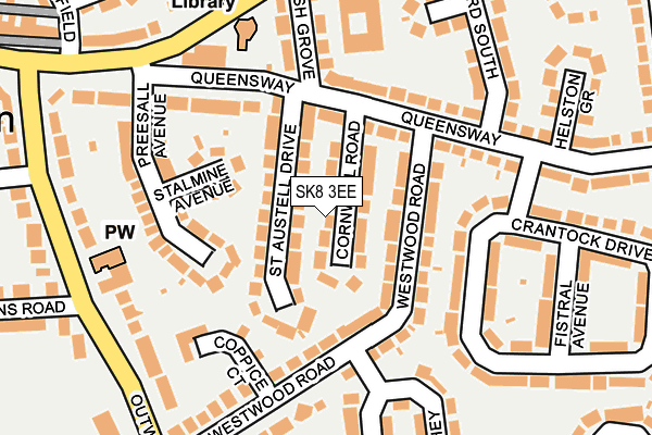 SK8 3EE map - OS OpenMap – Local (Ordnance Survey)