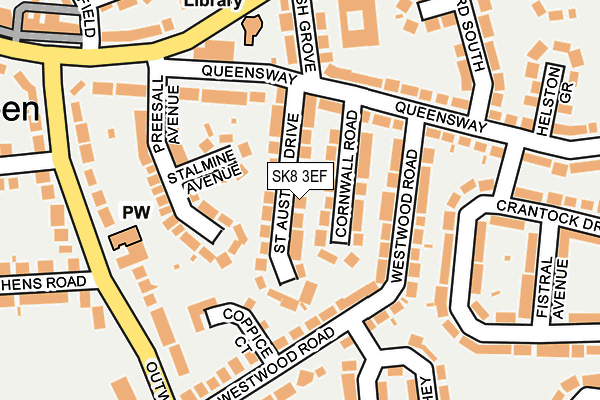 SK8 3EF map - OS OpenMap – Local (Ordnance Survey)