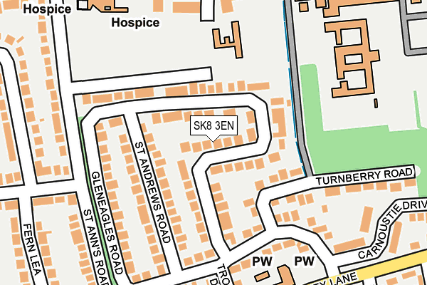 SK8 3EN map - OS OpenMap – Local (Ordnance Survey)