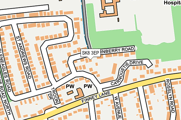 SK8 3EP map - OS OpenMap – Local (Ordnance Survey)