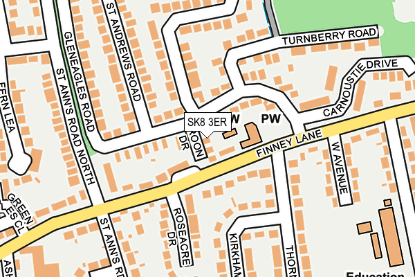 SK8 3ER map - OS OpenMap – Local (Ordnance Survey)