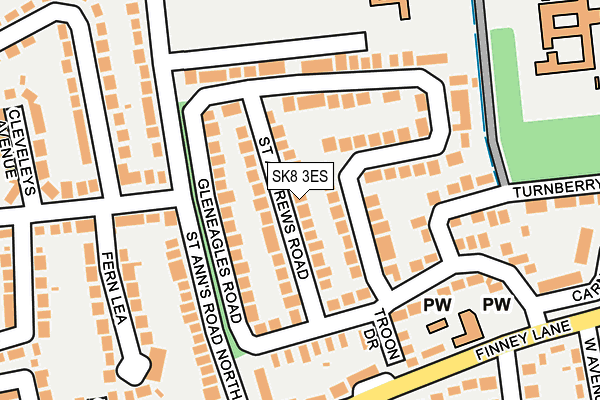 SK8 3ES map - OS OpenMap – Local (Ordnance Survey)