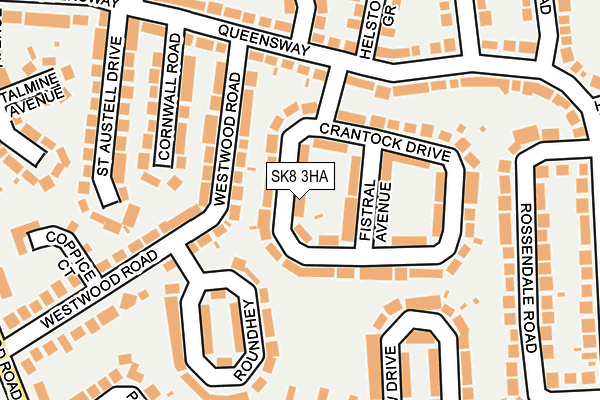 SK8 3HA map - OS OpenMap – Local (Ordnance Survey)