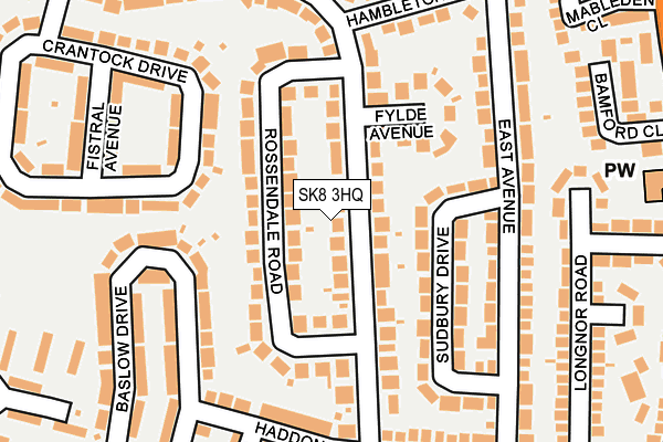 SK8 3HQ map - OS OpenMap – Local (Ordnance Survey)