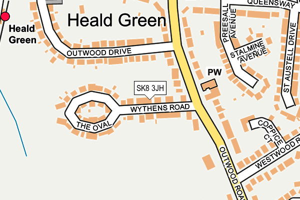 SK8 3JH map - OS OpenMap – Local (Ordnance Survey)