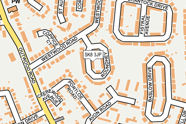 SK8 3JP map - OS OpenMap – Local (Ordnance Survey)