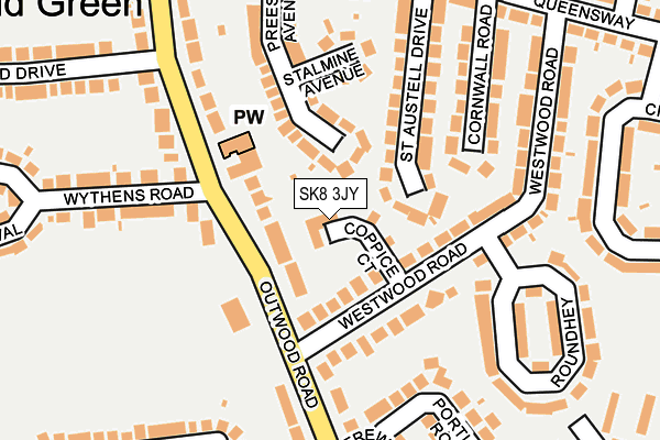 SK8 3JY map - OS OpenMap – Local (Ordnance Survey)