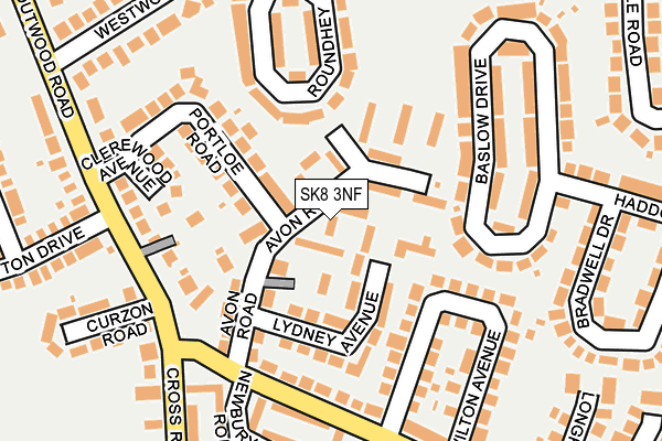 SK8 3NF map - OS OpenMap – Local (Ordnance Survey)