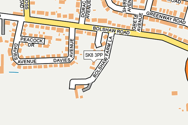 SK8 3PP map - OS OpenMap – Local (Ordnance Survey)