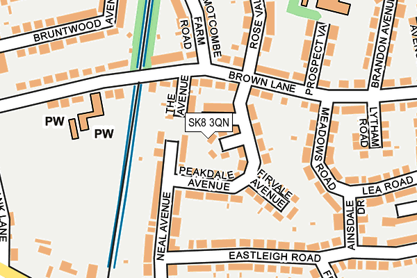 SK8 3QN map - OS OpenMap – Local (Ordnance Survey)