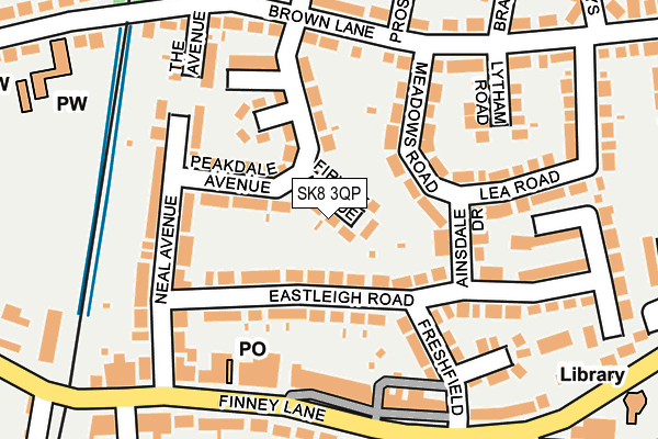SK8 3QP map - OS OpenMap – Local (Ordnance Survey)