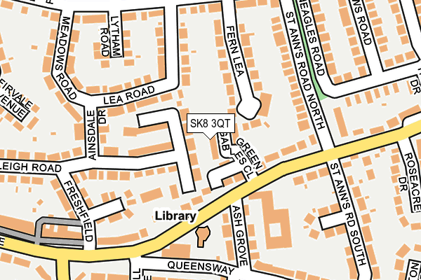 SK8 3QT map - OS OpenMap – Local (Ordnance Survey)