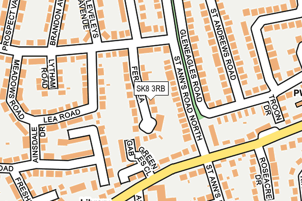 SK8 3RB map - OS OpenMap – Local (Ordnance Survey)