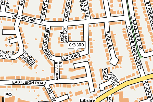 SK8 3RD map - OS OpenMap – Local (Ordnance Survey)