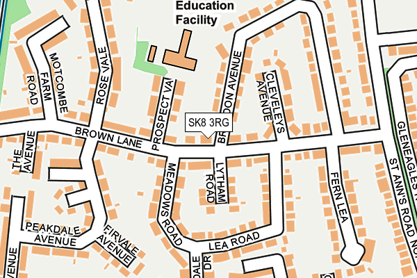 Map of JJ SPORTS COACHING LTD. at local scale