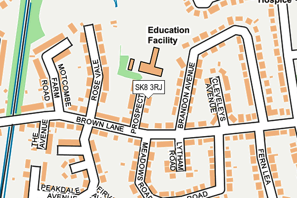 SK8 3RJ map - OS OpenMap – Local (Ordnance Survey)