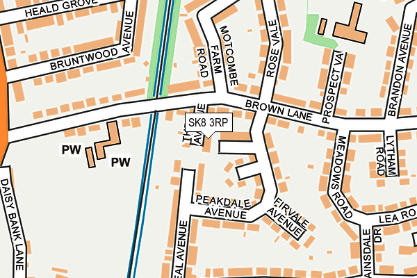 SK8 3RP map - OS OpenMap – Local (Ordnance Survey)
