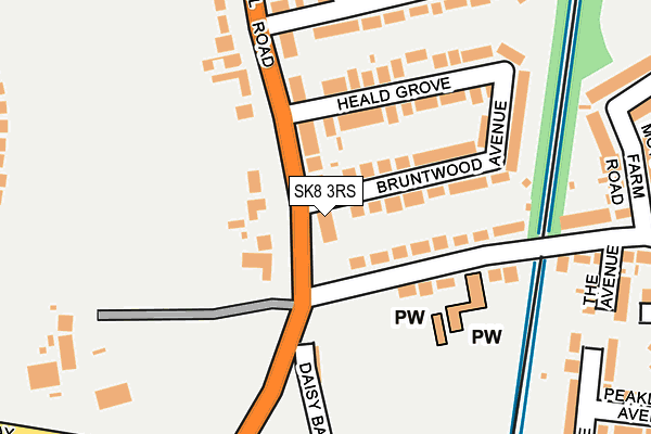 SK8 3RS map - OS OpenMap – Local (Ordnance Survey)